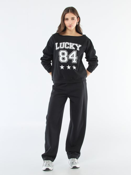 Felpa in felpa stile sportivo - Kiabi