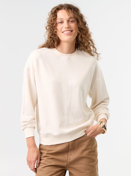 Felpa in French Terry a tinta unita - Kiabi