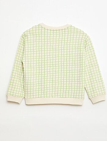 Felpa in French Terry con motivo