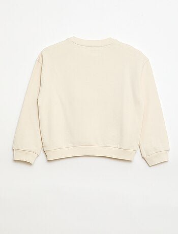 Felpa in French Terry con stampa frontale