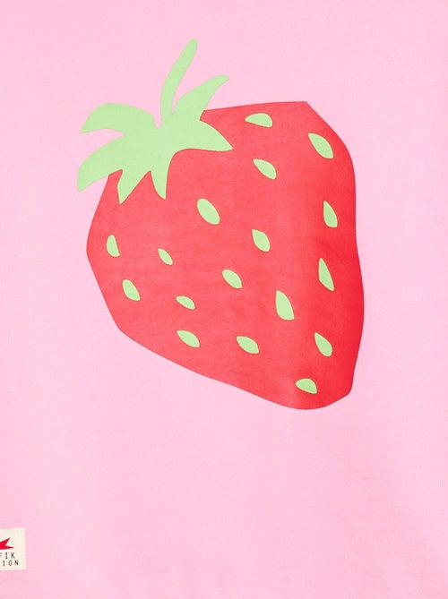 Felpa in French Terry con stampa frontale - Kiabi