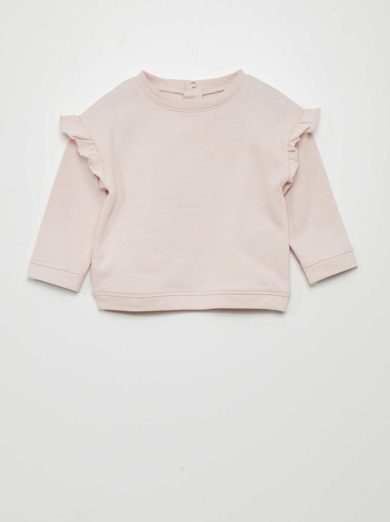 Felpa in french terry ROSA - Kiabi