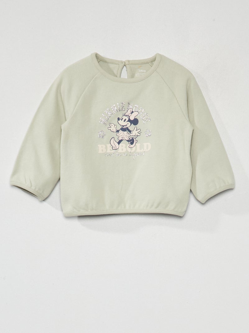 Felpa in jersey 'Minnie' VERDE - Kiabi