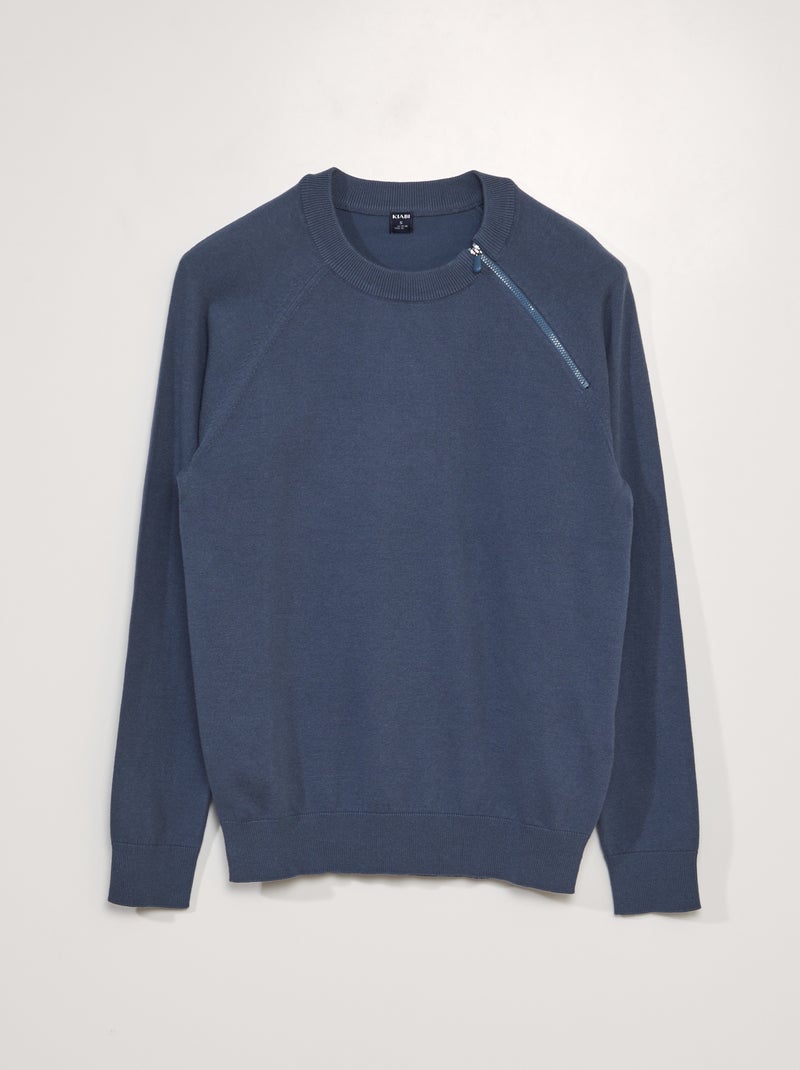 Felpa in maglia - collezione facile da indossare BLU - Kiabi