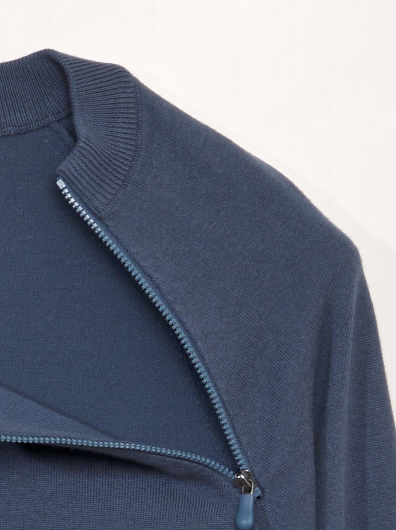 Felpa in maglia - collezione facile da indossare BLU - Kiabi