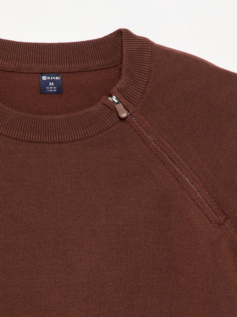 Felpa in maglia - collezione facile da indossare Marrone - Kiabi