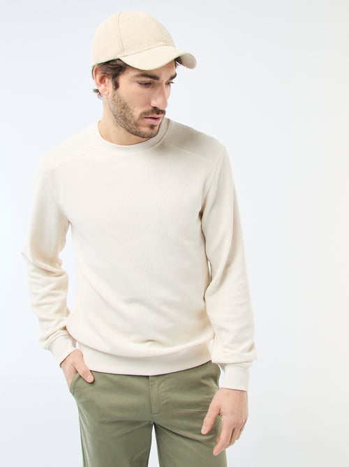 Felpa in maglia a nido d'ape - Kiabi