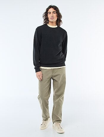 Felpa in maglia a nido d'ape