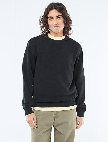 Felpa in maglia a nido d'ape