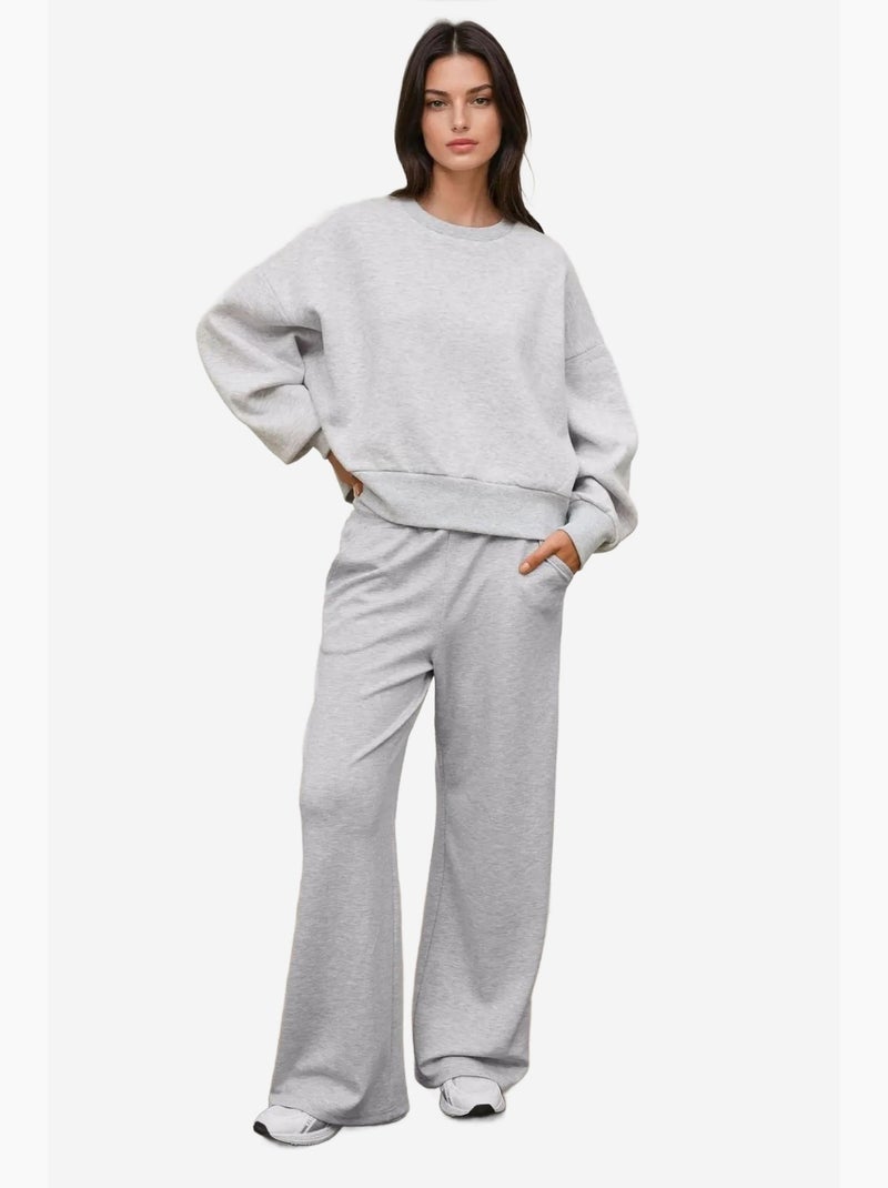 Felpa in maglia a rilievo con girocollo e vestibilità ampia hiccup Grigio - Kiabi