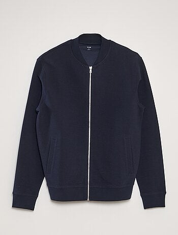 Felpa in maglia con apertura con zip