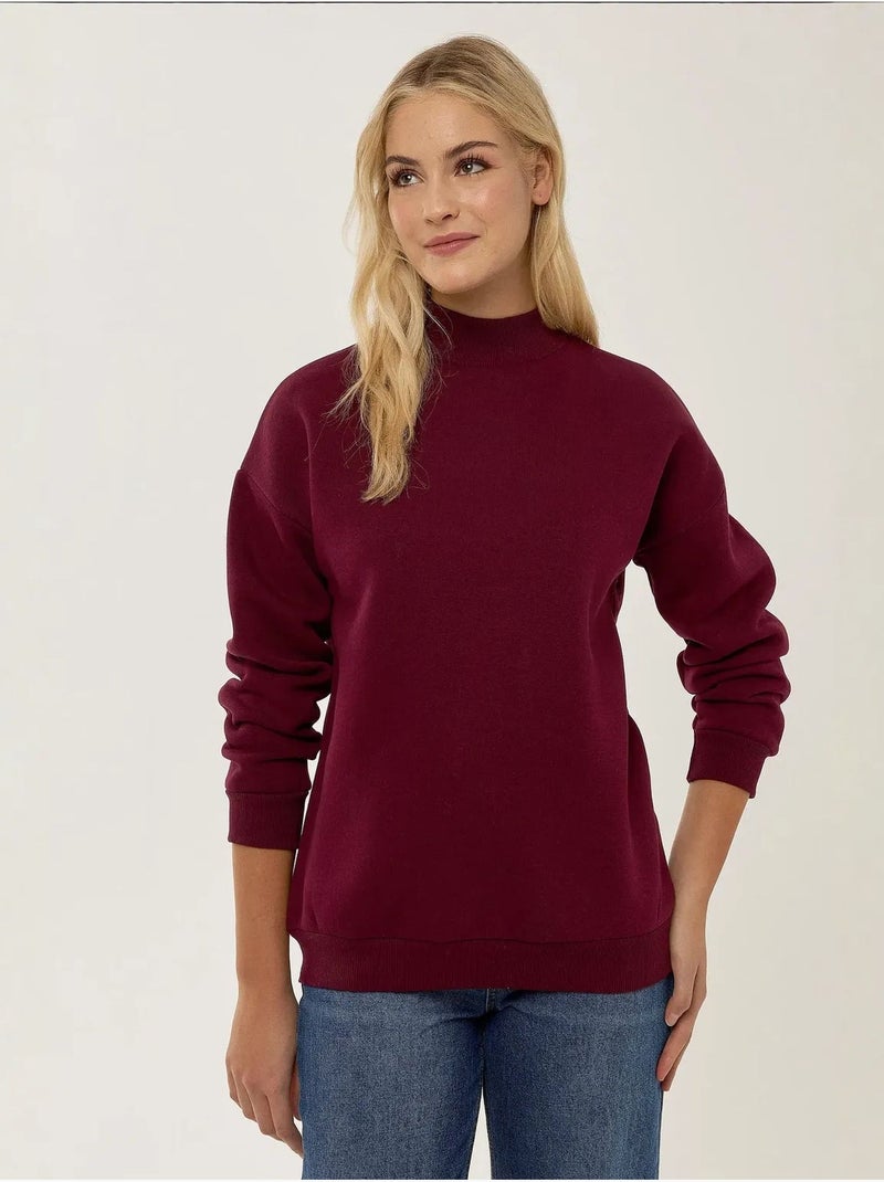 Felpa in maglia dalla vestibilità regolare hiccup Rosso bordeaux - Kiabi