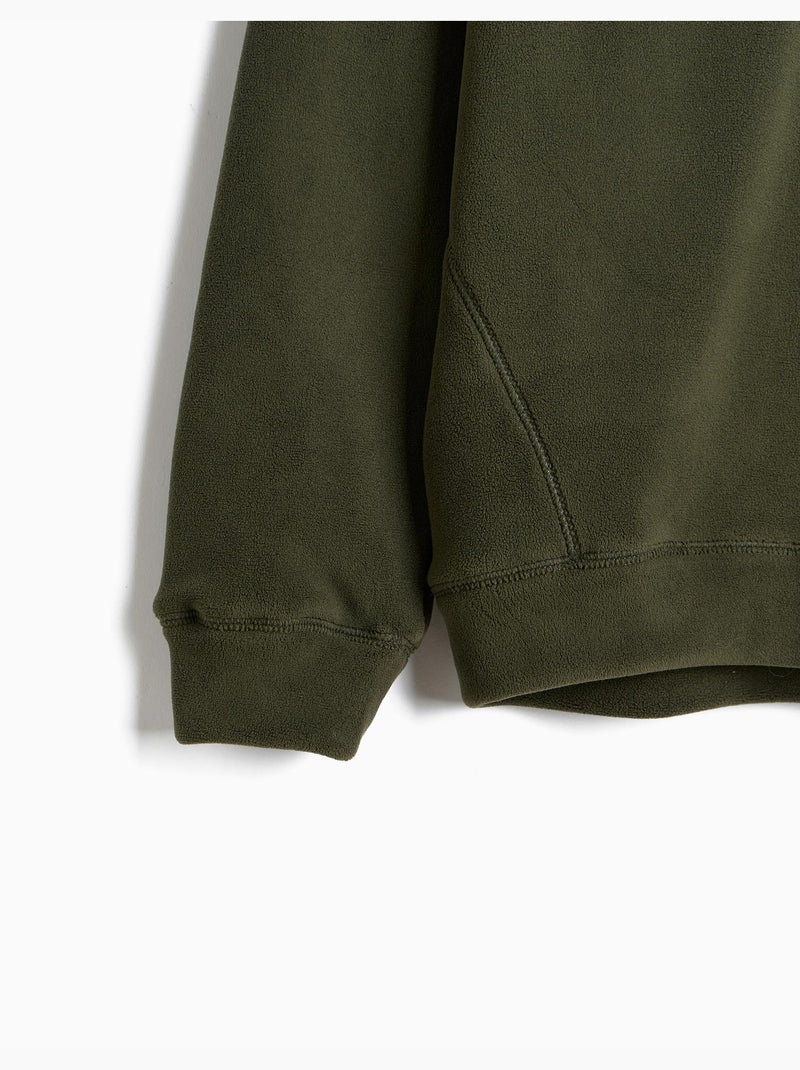 Felpa in maglia di pile, mo fashion Verde - Kiabi