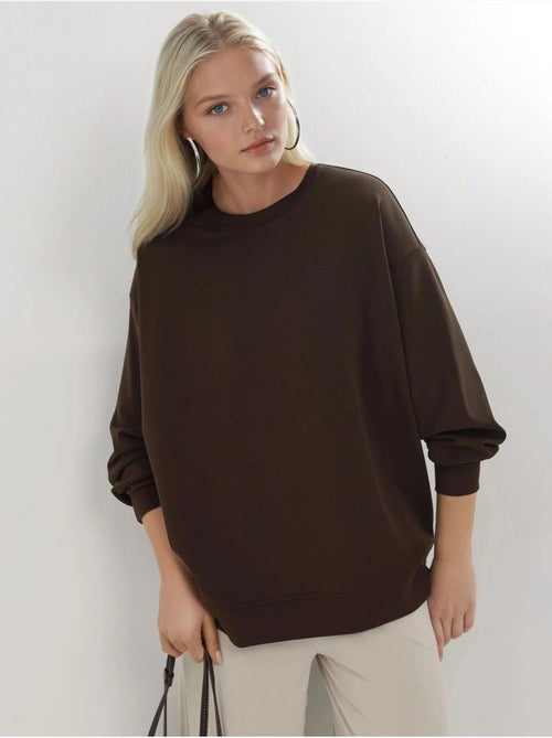 Felpa in maglia relaxed fit con girocollo busem - Kiabi