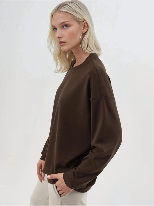 Felpa in maglia relaxed fit con girocollo busem - Kiabi