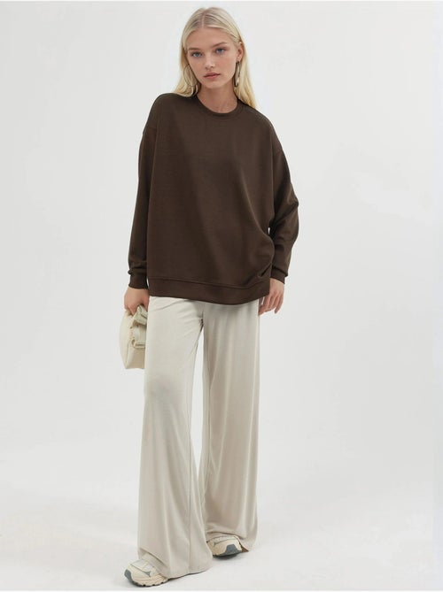 Felpa in maglia relaxed fit con girocollo busem - Kiabi