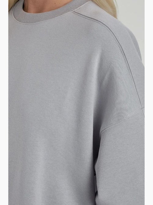 Felpa in maglia relaxed fit con girocollo hiccup - Kiabi