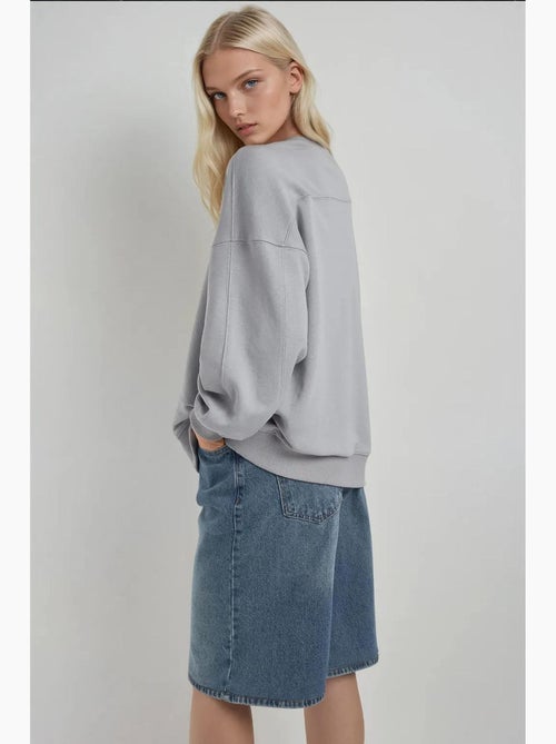 Felpa in maglia relaxed fit con girocollo hiccup - Kiabi