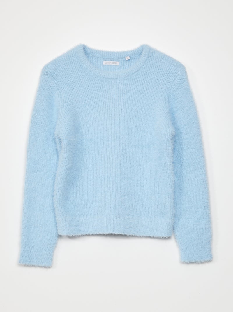 Felpa in maglia soffice BLU - Kiabi