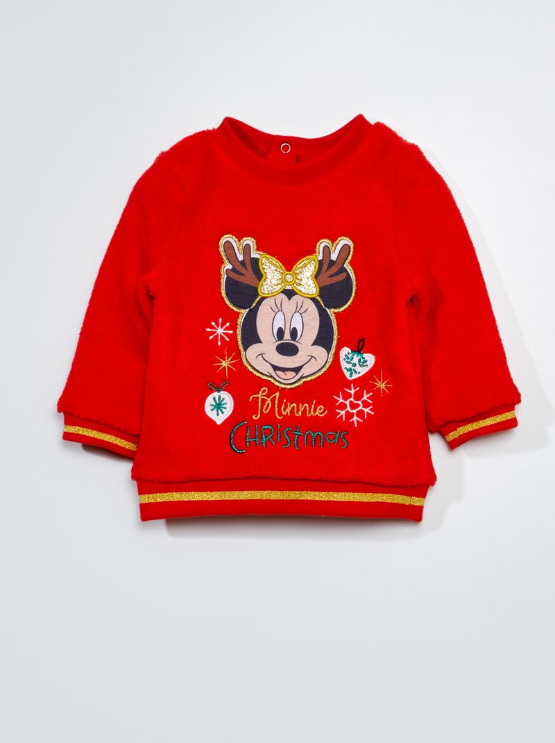 Felpa in maglia soffice 'Minnie' ROSSO - Kiabi