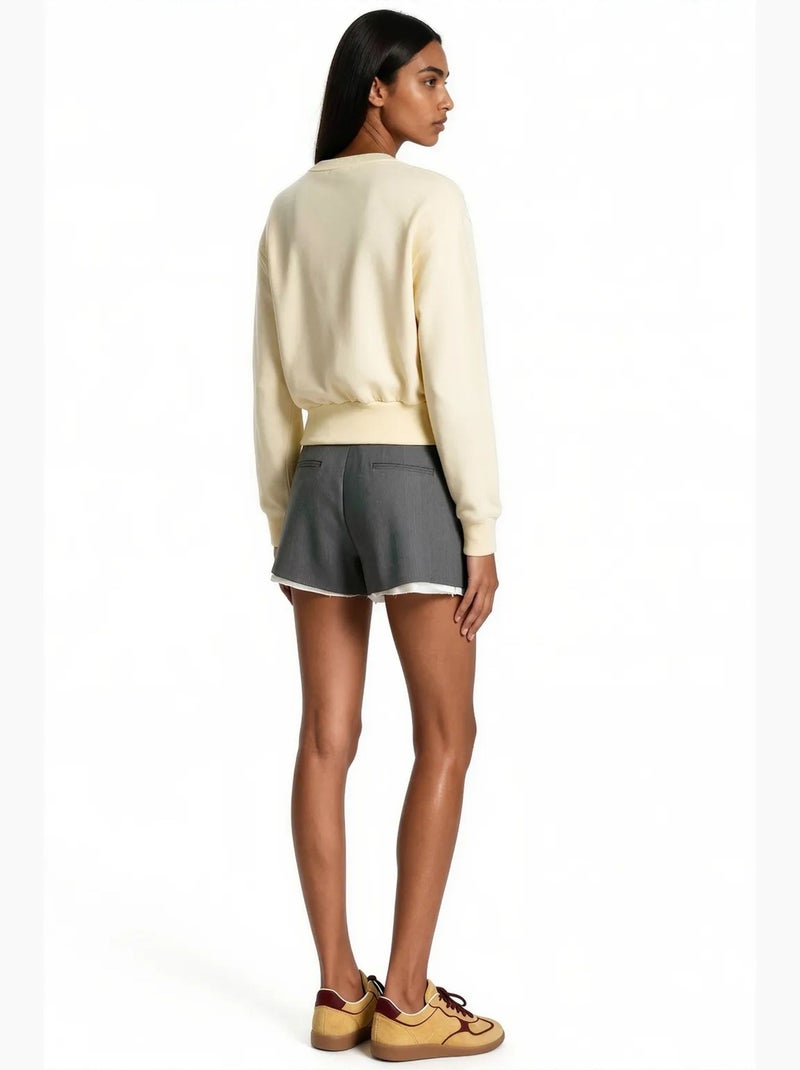 Felpa in misto cotone da donna busem Giallo limone - Kiabi