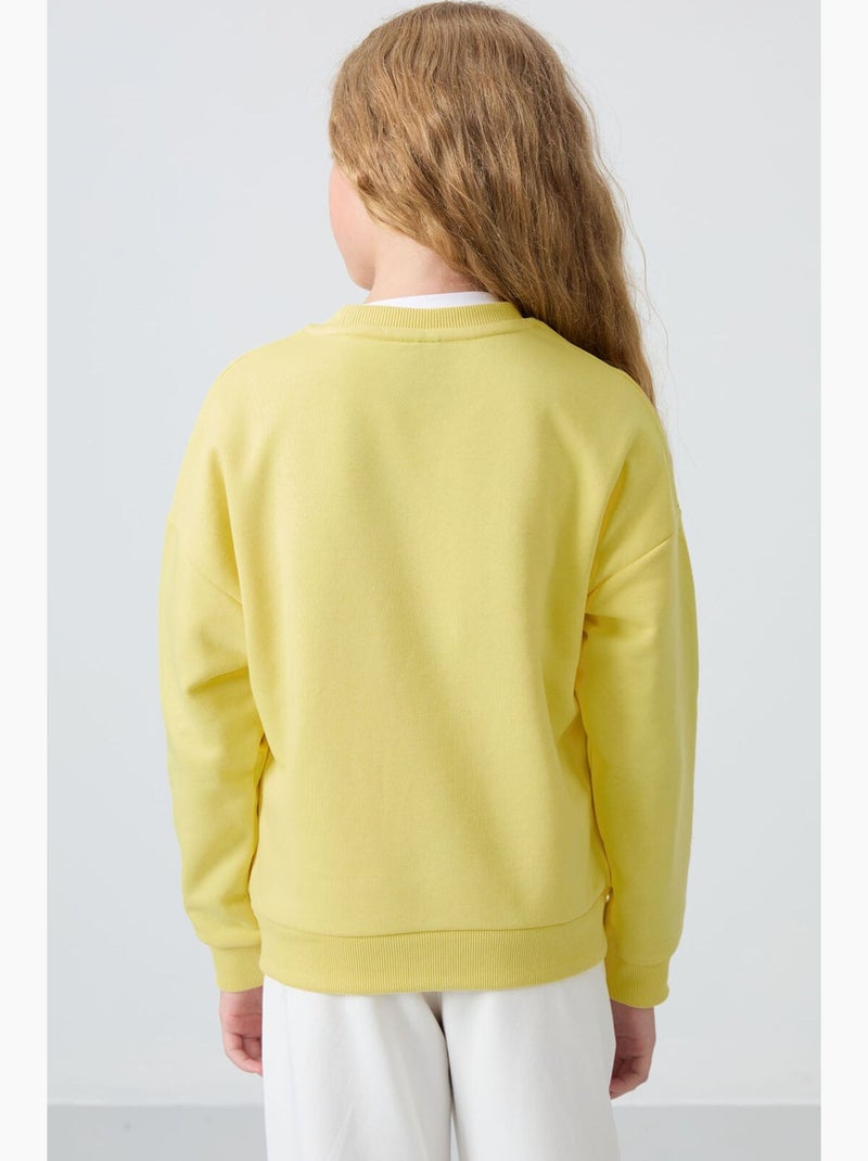 Felpa in misto cotone tommy Giallo limone - Kiabi