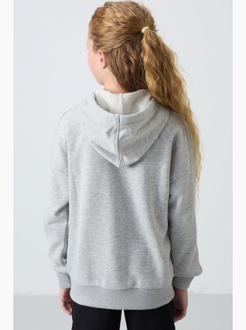 Felpa in misto cotone tommy Grigio chiaro - Kiabi