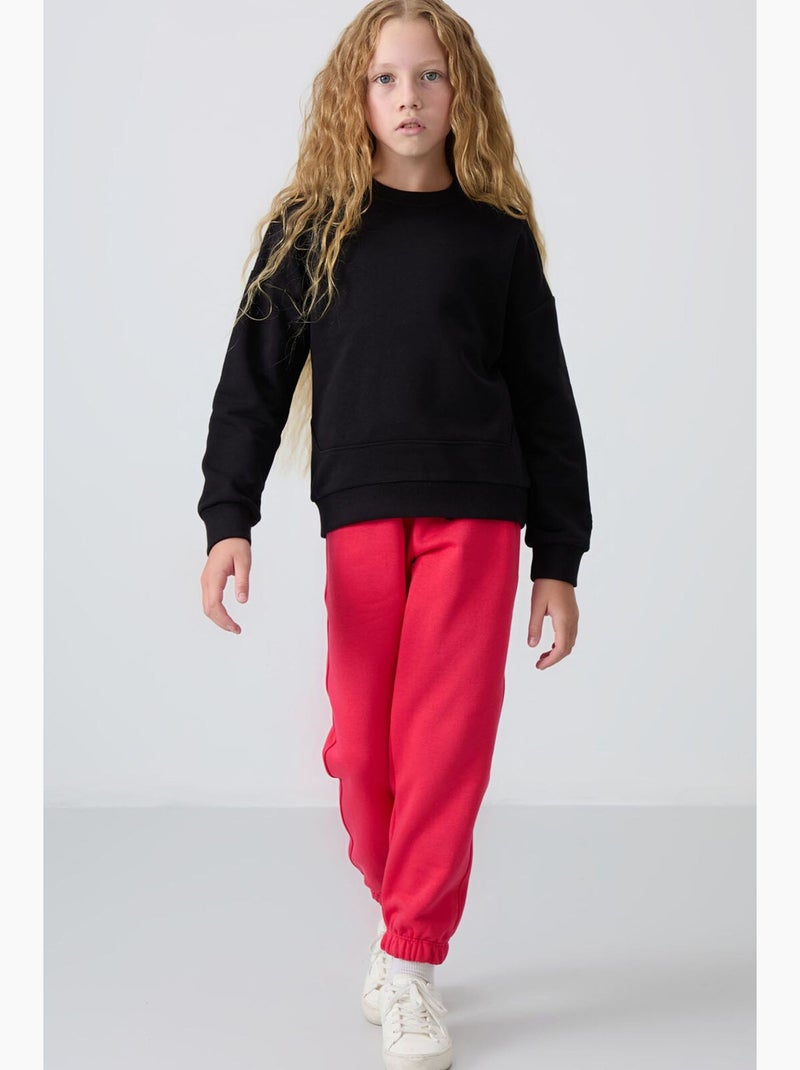 Felpa in misto cotone tommy Nero - Kiabi