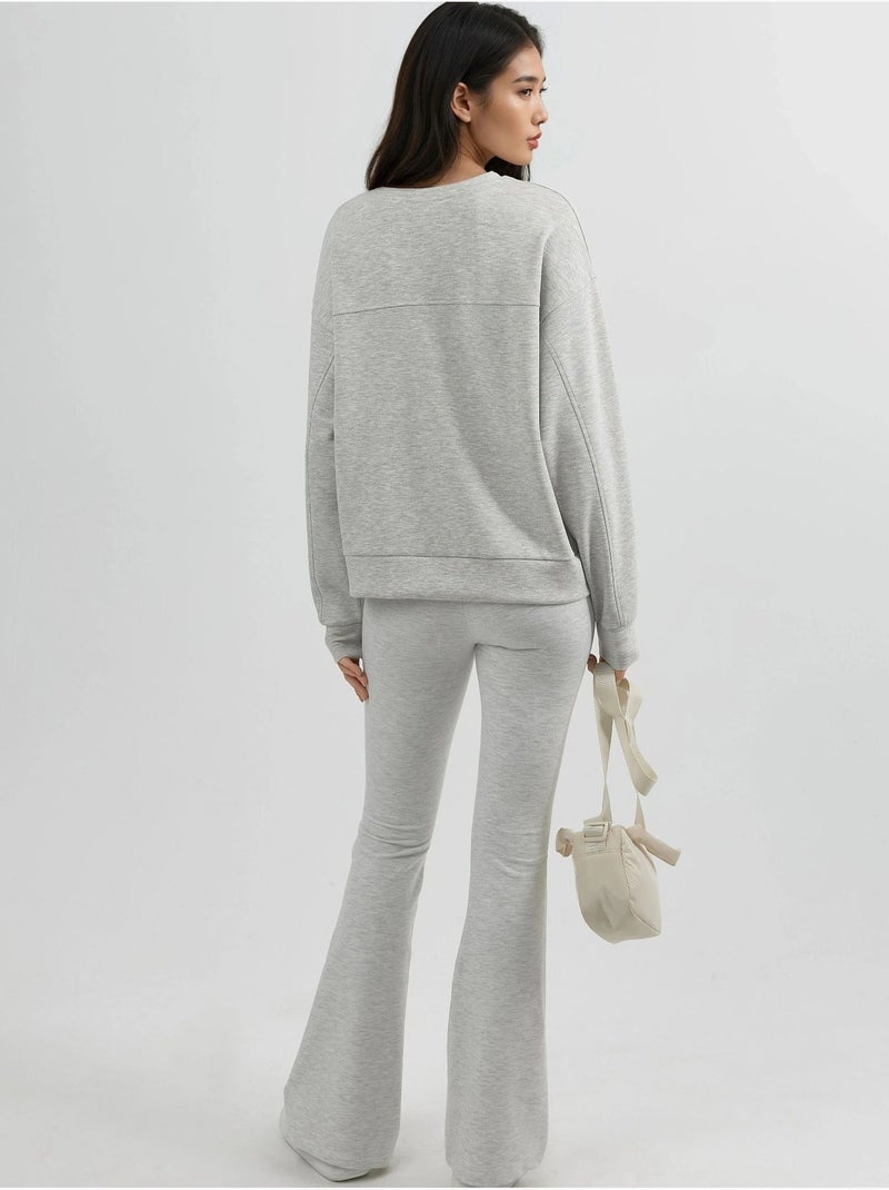 Felpa in modal relaxed fit con girocollo busem Grigio chiaro - Kiabi