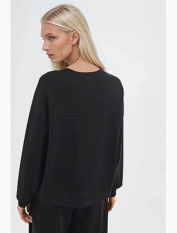 Felpa in modal relaxed fit con girocollo busem