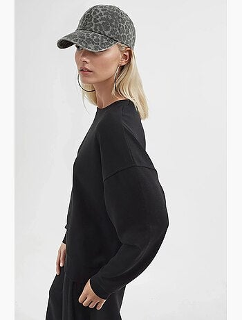 Felpa in modal relaxed fit con girocollo busem