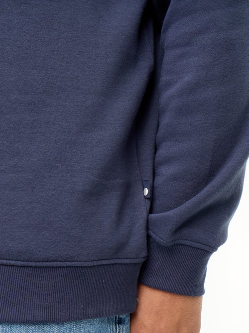 Felpa in mollettone con collo polo - Kiabi