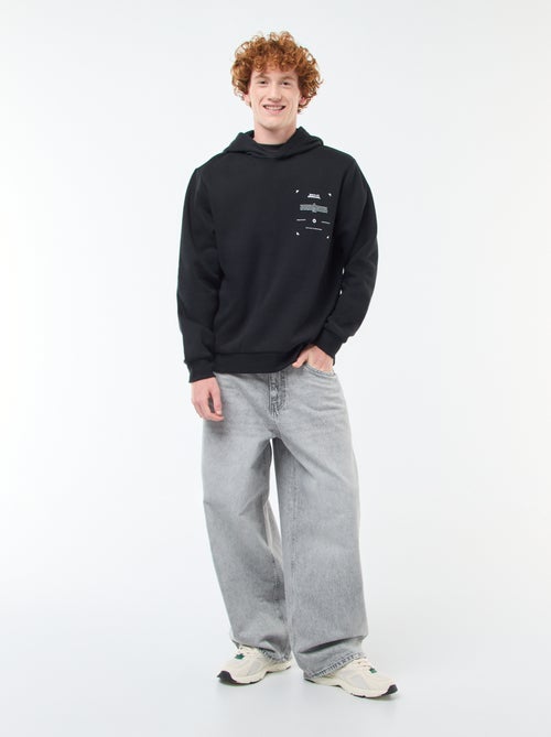 Felpa in mollettone con stampa - Kiabi