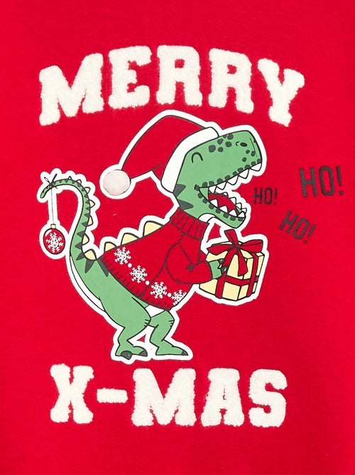 Felpa in mollettone garzato con stampa 'Natale' - Kiabi