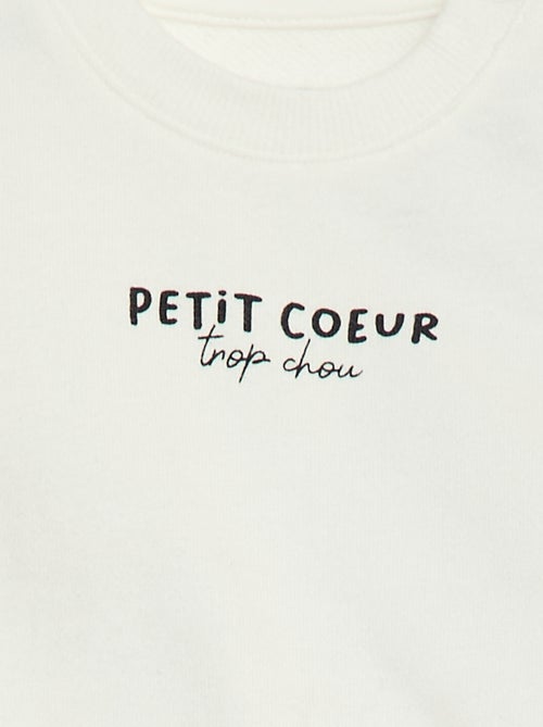 Felpa in mollettone leggero stampata - Kiabi