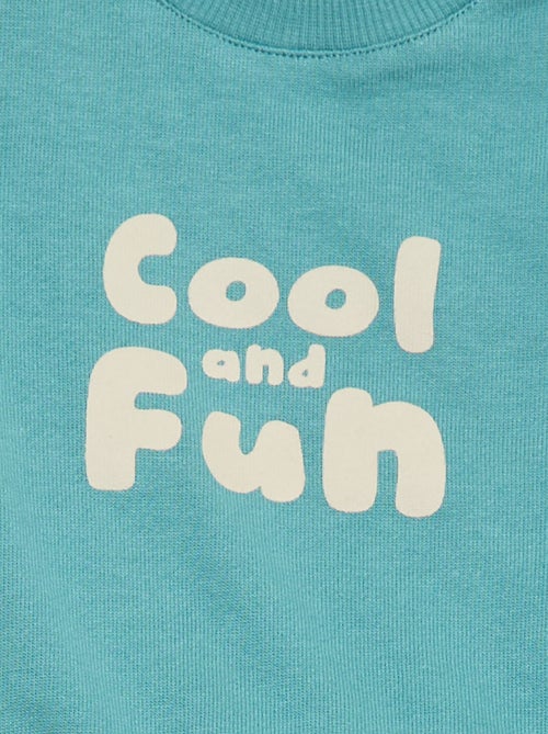 Felpa in mollettone leggero stampata - Kiabi