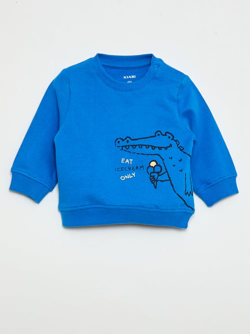 Felpa in mollettone leggero stampata - Kiabi