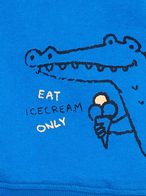 Felpa in mollettone leggero stampata - Kiabi