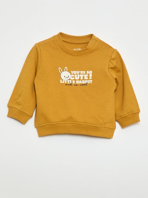 Felpa in mollettone leggero stampata - Kiabi