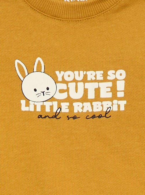 Felpa in mollettone leggero stampata - Kiabi