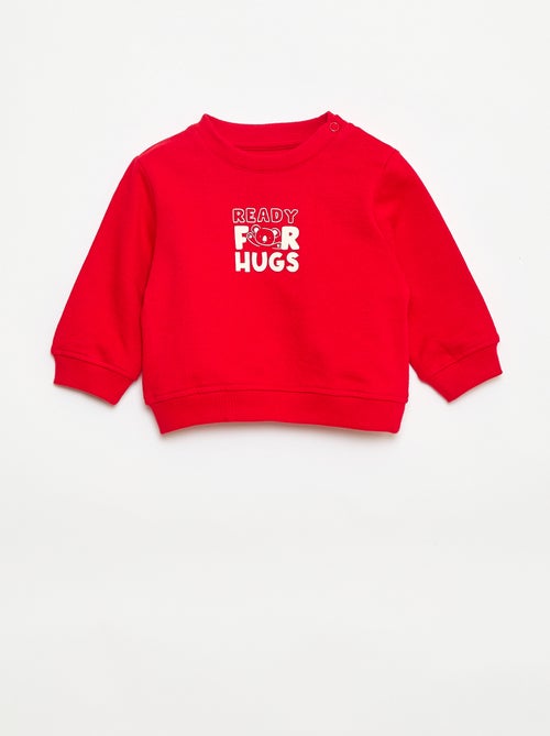 Felpa in mollettone leggero stampata - Kiabi