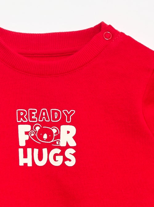 Felpa in mollettone leggero stampata - Kiabi