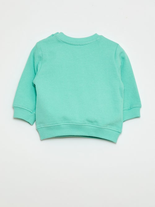 Felpa in mollettone leggero stampata - Kiabi