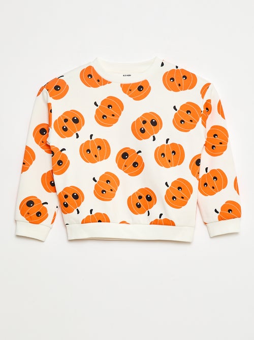 Felpa in mollettone stampata 'Halloween' - Kiabi