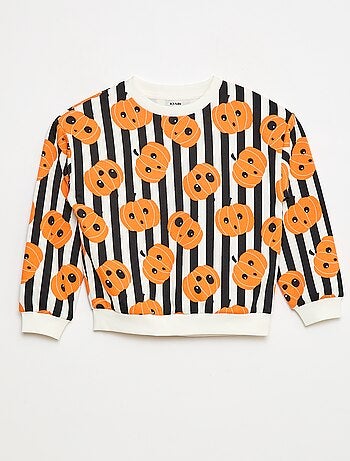 Felpa in felpa stampata 'Halloween'