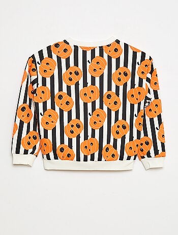 Felpa in felpa stampata 'Halloween'