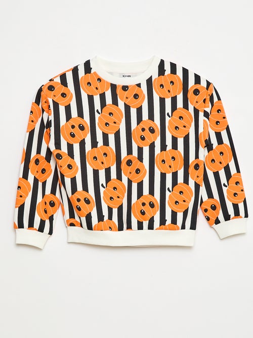 Felpa in mollettone stampata 'Halloween' - Kiabi