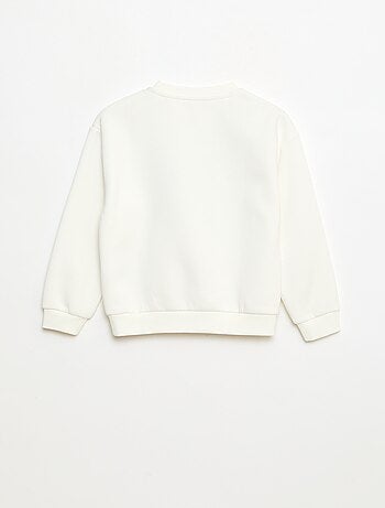 Felpa in mollettone stampata Natale