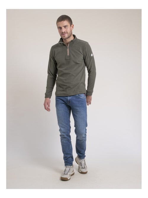 Felpa in pile collo camionista WATOM - Kiabi