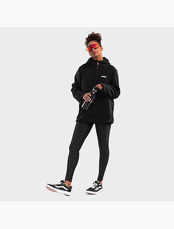 Felpa in pile con cappuccio donna sport invernali donna avoriaz-w